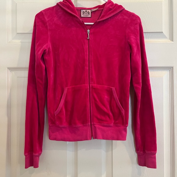 JUICY COUTURE pink velour jacket - Picture 4 of 11